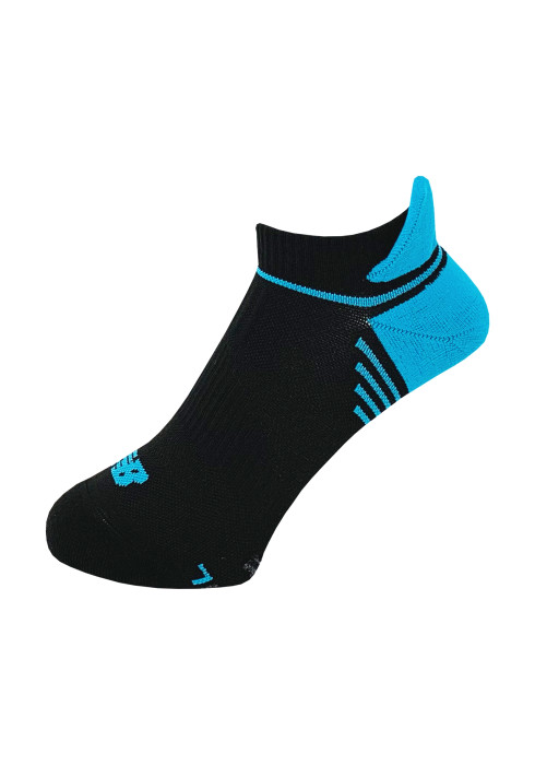 Чорні бігові шкарпетки New Balance QSpeed No Show Tab із логотипом на мисці