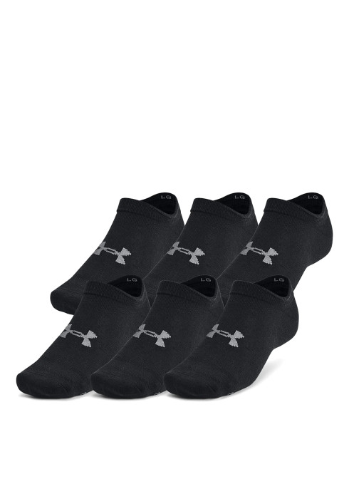 Чорні шкарпетки-невидимки Under Armour Essential No Show з логотипом UA