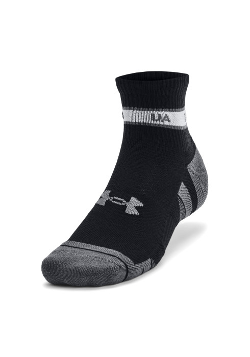 Чорні спортивні шкарпетки Under Armour Performance Tech Quarter з логотипом на щиколотці - фото 2