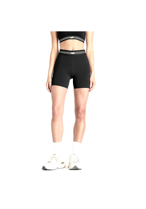 Жіночі спортивні шорти New Balance AC Fitted Short 5'' чорного кольору