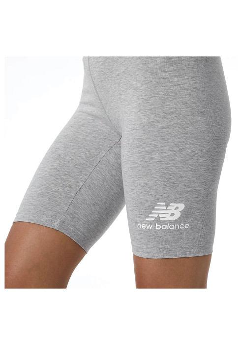 Сірі жіночі шорти New Balance Essentials Stacked Fitted (WS21505AG)