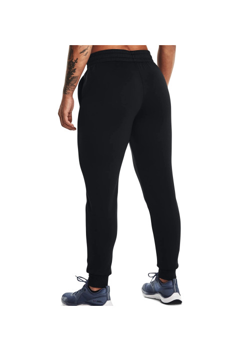 Жіночі спортивні штани Under Armour Fleece Jogger чорні та сірі - фото 2