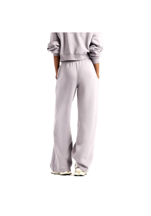 Жіночі бузкові штани New Balance Trackside Fleece зі спини, вигляд ззаду