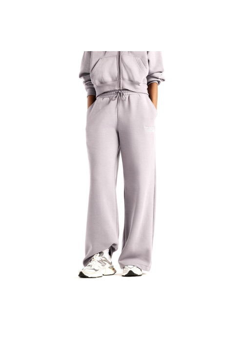 Вільні бузкові спортивні штани New Balance Trackside Fleece з відкритими кишенями
