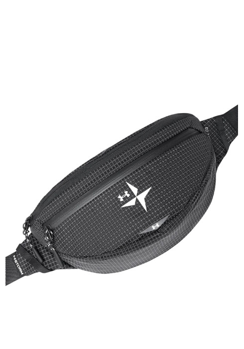 Чорна сумка на пояс Under Armour Explor Trail Waist Pack з нейлону ripstop, вигляд спереду