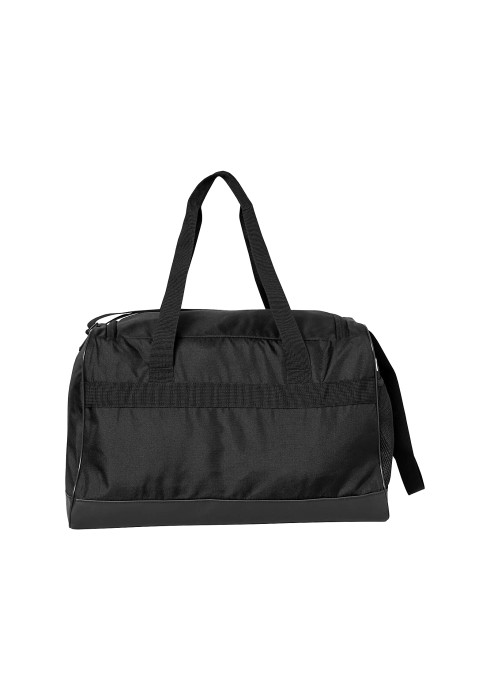 Чорна спортивна сумка New Balance Team Duffel Bag Small LAB23071 з логотипом, бічним відділенням та ременем через плече - фото 2