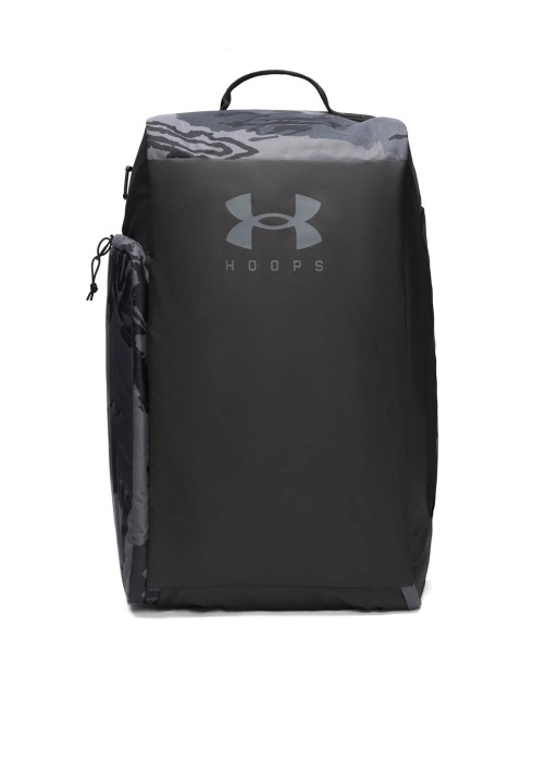 Чорна сумка-рюкзак-трансформер Under Armour Duo Small Duffle з золотим логотипом, водонепроникна, з відділенням для взуття та ноутбука