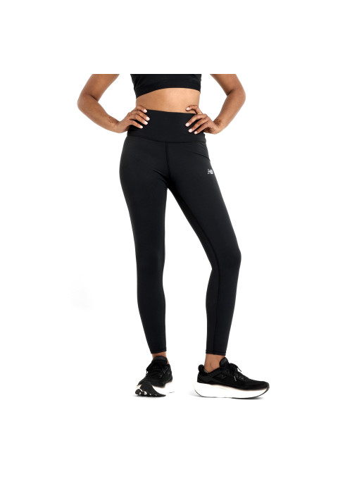 Жіночі тайтси New Balance NB Harmony High Rise 25" з технологією NB DRY арт. WP51112BK чорного кольору на моделі спереду у повний зріст