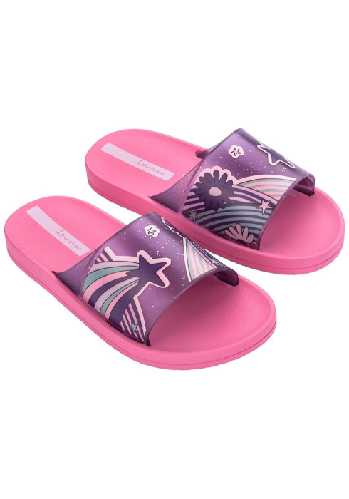 Чорні та рожеві дитячі тапочки-слайди Ipanema Join Slide Kids 