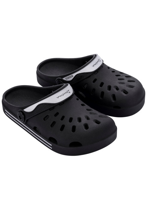Дитячі чорні та рожеві тапочки Ipanema Motion Kids зі спортивним дизайном
