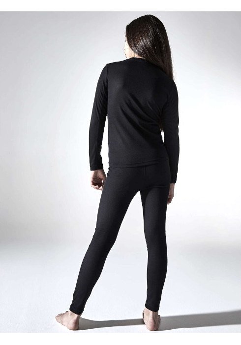 Чорний комплект підліткової термобілизни CRAFT CORE Warm Baselayer Set Jr - фото 2