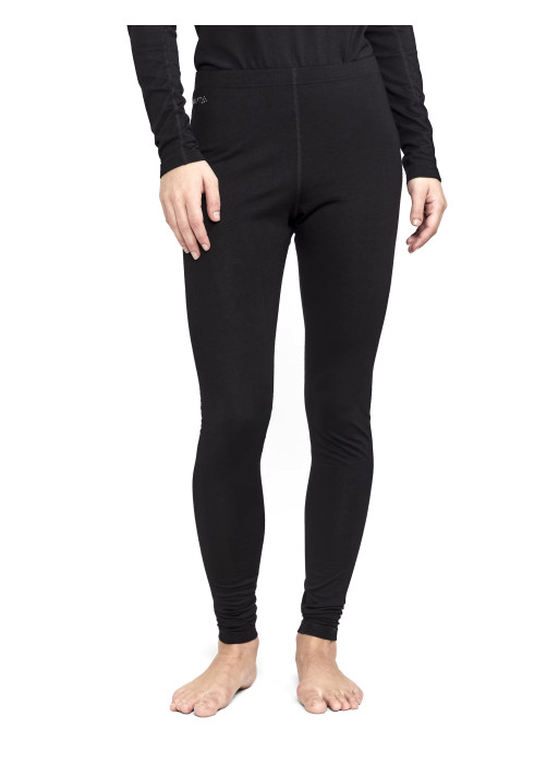 Термобілизна жіноча штани CRAFT PRO Wool Merino Pant W арт. 1913759-999000 чорного кольору на моделі спереду