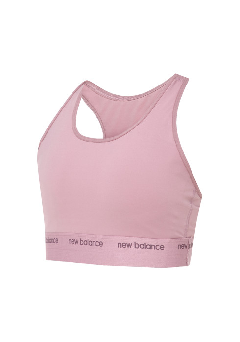 Жіночий спортивний бра New Balance Pace арт. WB41048RSE рожевого кольору у півоберта