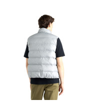 Чоловічий сірий безрукавка-жилет New Balance Boston Puffer Vest, вигляд ззаду