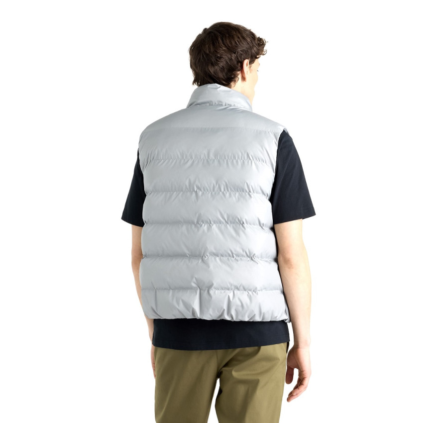 Чоловічий сірий безрукавка-жилет New Balance Boston Puffer Vest, вигляд ззаду