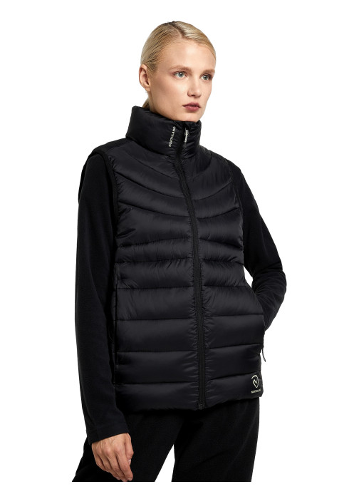 Жіночий утеплений жилет Northland PeakDry WR 124212N16 арт. 124212N16-99 чорного кольору на моделі спереду